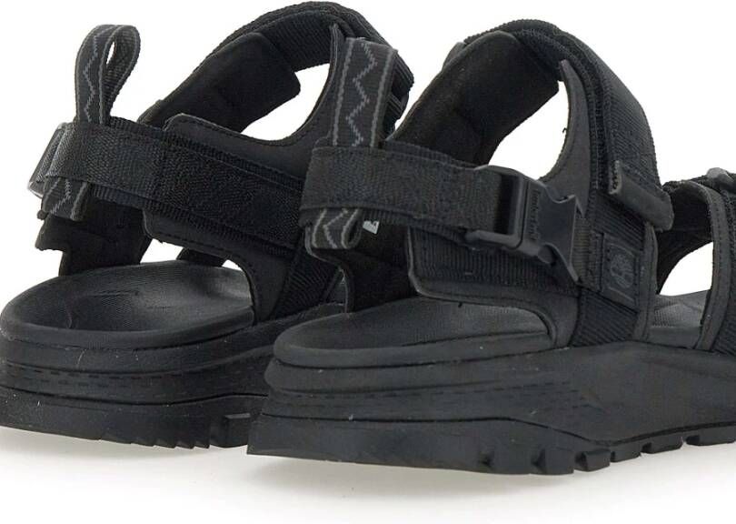Timberland Zwarte Sandalen voor Mannen Black Heren