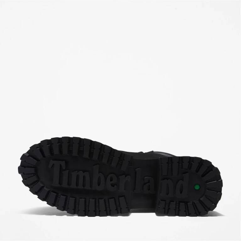 Timberland Zwarte Suède Veterschoenen Black Dames