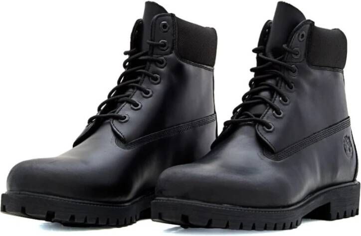 Timberland Zwarte Veterschoenen met Rubberen Zool