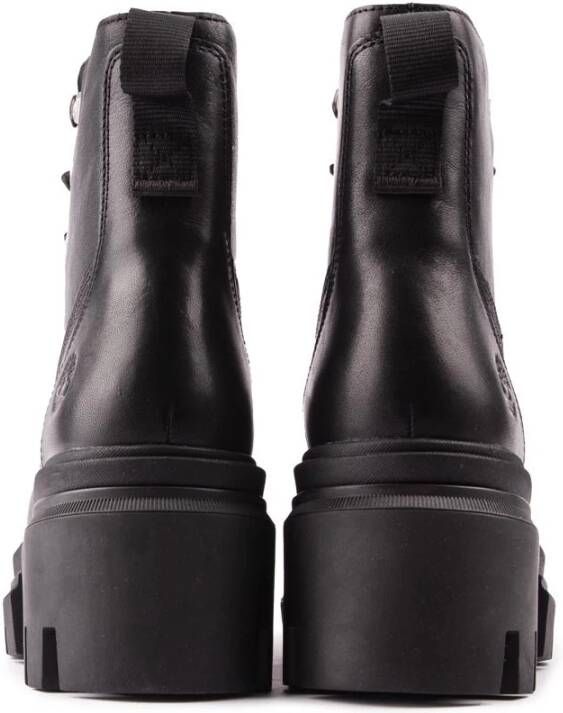 Timberland Zwarte veterschoenen met rubberen zool Black Dames