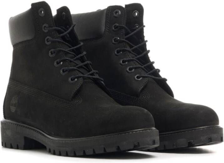 Timberland Zwarte Waterdichte Leren Laarzen Black Heren