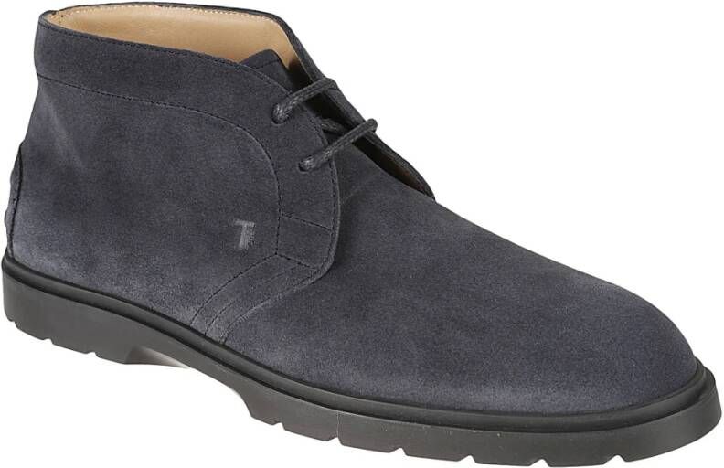 TOD'S 59K Ibrido Enkellaarzen Blauw Heren