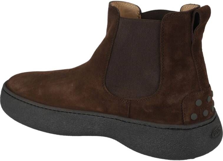 TOD'S Ankle Boots Brown Heren