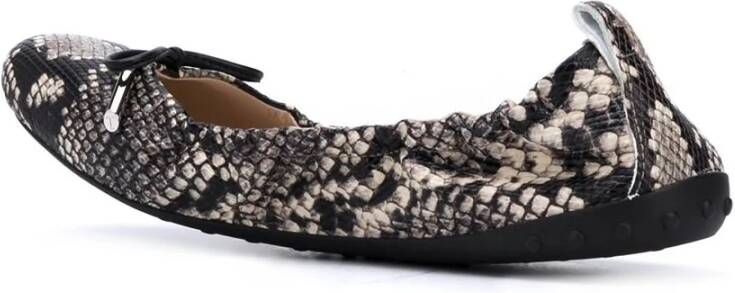 TOD'S Iconische Leren Ballerina Flats Meerkleurig Dames