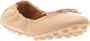 TOD'S Beige Leren Ballerina Bubble Beige Dames - Thumbnail 2