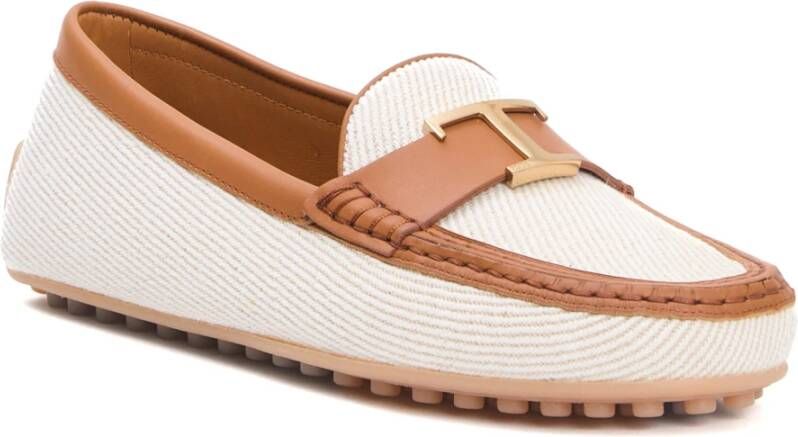 Tod's Beige Leren Instapschoenen