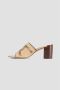 TOD'S Beige leren muiltjes met hakken Beige Dames - Thumbnail 4