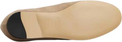 Tod's Beige Platte Schoenen Stijlvol Comfortabel
