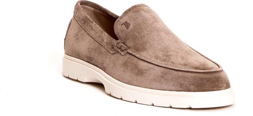 TOD'S Beige Suède Mocassins voor heren Beige Heren