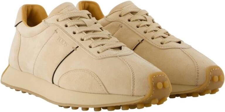 Tod's Beige Suède Vintage Sneakers