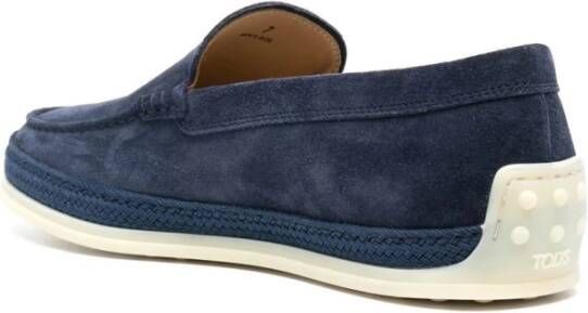 Tod's Blauwe Amandel Teen Instap Platte Schoenen