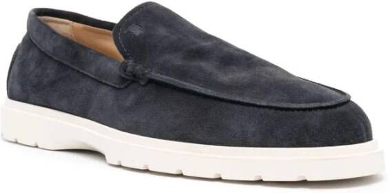 TOD'S Blauwe Casual Loafers Blue Heren