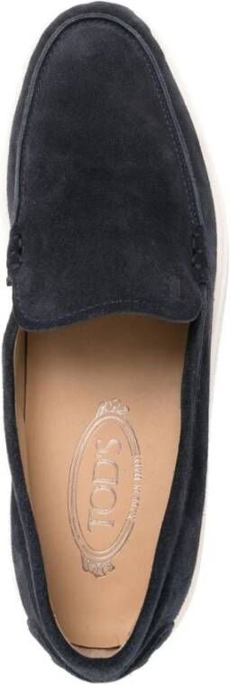 TOD'S Blauwe Casual Loafers Blue Heren