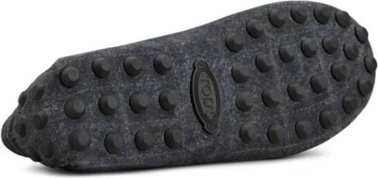 Tod's Blauwe Platte Schoenen Amandel Teen