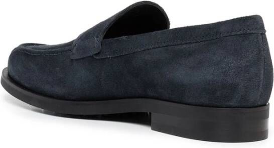 Tod's Blauwe Platte Schoenen Gommino Stijl
