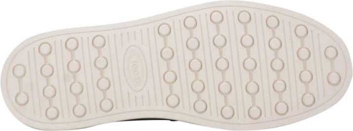 Tod's Blauwe Suède Sandalen met Logodetail