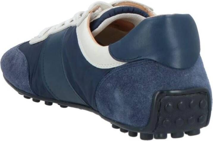 TOD'S Blauwe Suède Sneakers Casual Stijl Blue Heren