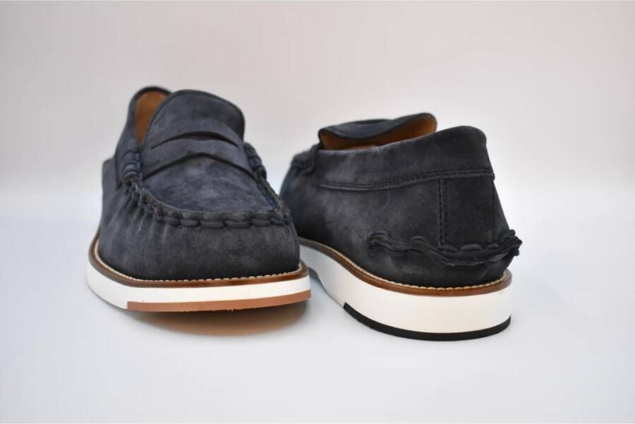 Tod's Blauwe Veterschoenen voor Mannen