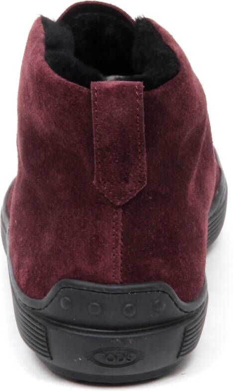 Tod's Bordeaux Bont Laars Schoen Licht
