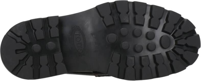 Tod's Bordeaux Leren Moccasin Loafers