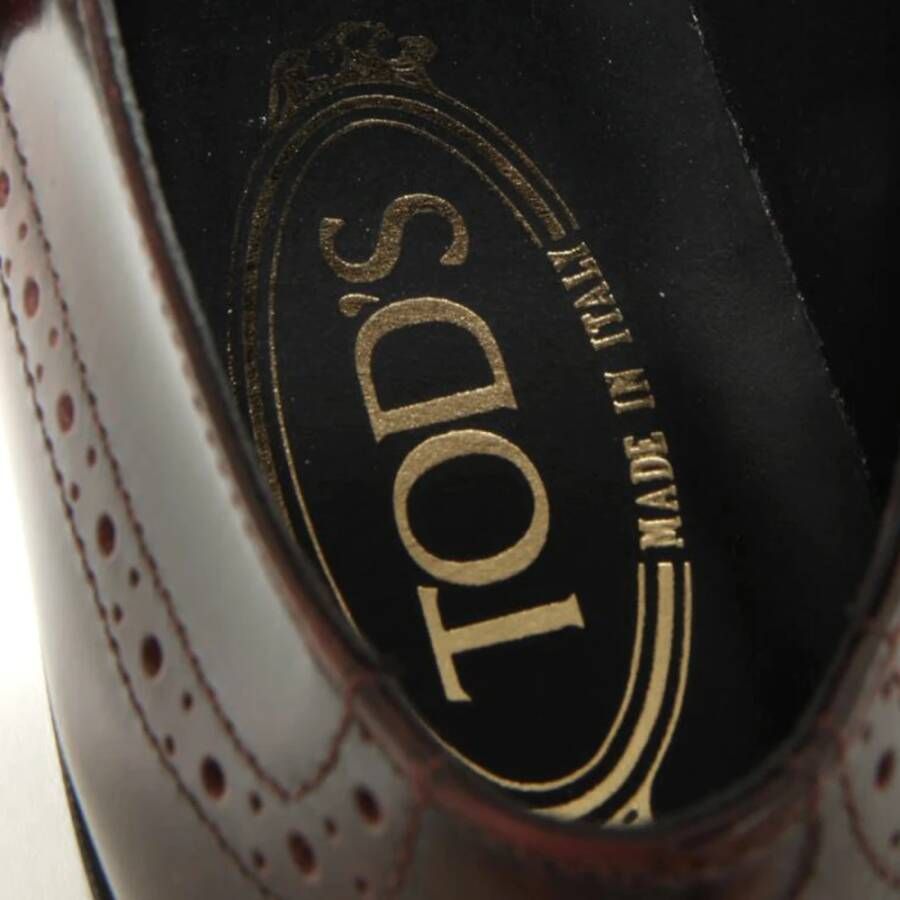 Tod's Bordeaux Leren Schoenen voor Vrouwen