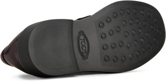 Tod's Bordeaux Slip-On Ronde Neus Schoenen