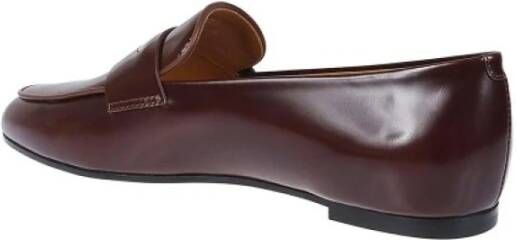 Tod's Bruine leren mocassin met metalen masker