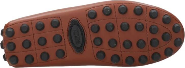 Tod's Bruin Leren Sandalen met Vetersluiting