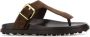 Tod's Bruin Suède Teenslipper Sandalen Slippers - Thumbnail 2