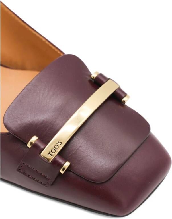 Tod's Bruine Hak Zijde Nylon Schoenen