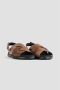 TOD'S Bruine leren gekruiste band sandalen Brown Dames - Thumbnail 2