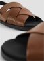 TOD'S Bruine leren gekruiste band sandalen Brown Dames - Thumbnail 6