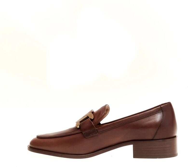 Tod's Bruine leren Loafer schoenen