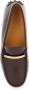 TOD'S Bruine leren loafers met logoplaquette Brown Dames - Thumbnail 4