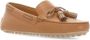TOD'S Bruine Leren Loafers met Strik Brown Dames - Thumbnail 4