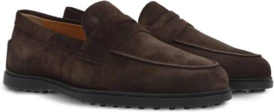 Tod's Bruine Platte Instap Schoenen