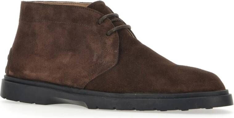 TOD'S Bruine Platte Schoenen Bruin Heren