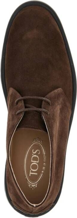 TOD'S Bruine Platte Schoenen Bruin Heren