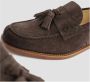 TOD'S Bruine Suède Kwast Loafers Brown Heren - Thumbnail 2