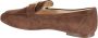 Tod's Bruine Suède Loafers met Gouden Detail - Thumbnail 2