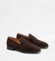 TOD'S Bruine Suède Mocassin Platte Schoenen Brown Heren - Thumbnail 2