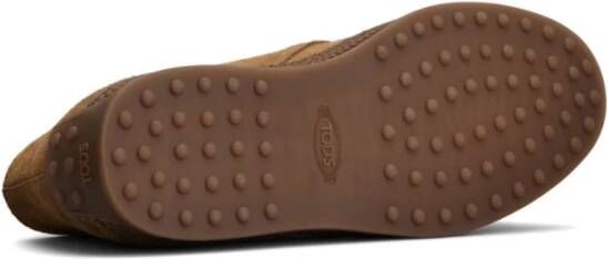 TOD'S Bruine Veterschoenen van Leer Brown Heren