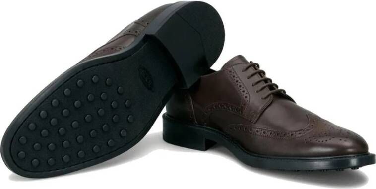 TOD'S Bruine Wingtip Brogue Oxford Schoenen Brown Heren