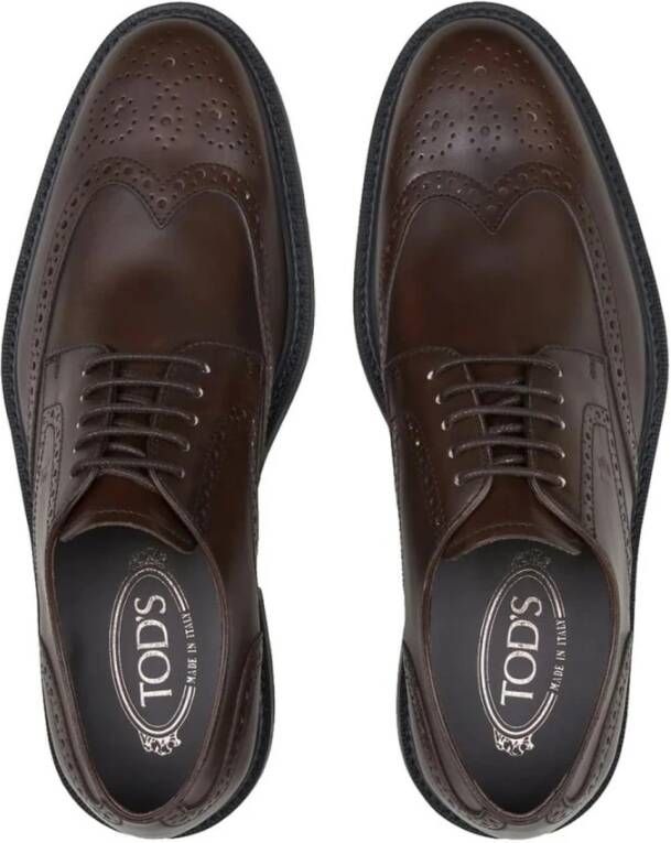 TOD'S Bruine Wingtip Brogue Oxford Schoenen Brown Heren