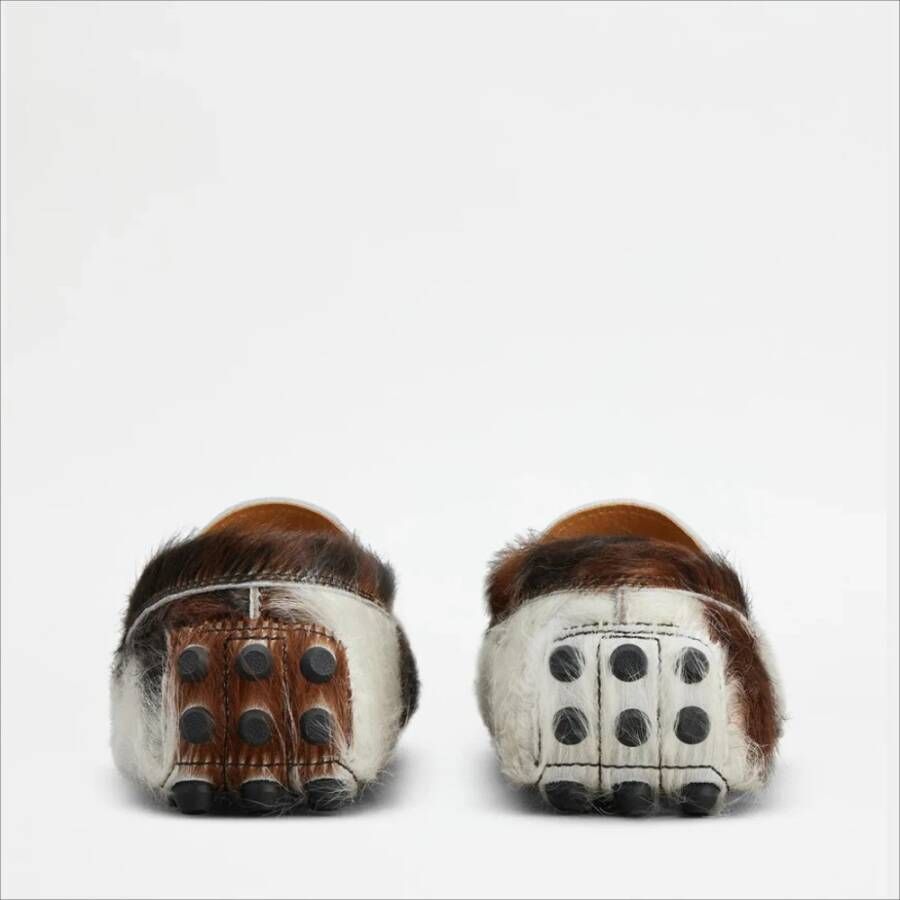 Tod's Bubble leren mocassin wit bruin