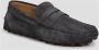 TOD'S Bubble Suede Driving Loafers Gray Heren - Thumbnail 2