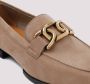 TOD'S Cappuccino Loafer Rubberen Zool Beige Dames - Thumbnail 4