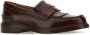 TOD'S Chocolade Leren Penny Loafers Brown Dames - Thumbnail 2