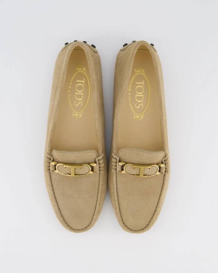 TOD'S Dames Gommino Driving Loafer Beige Dames
