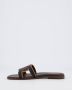 TOD'S Bruine Sandalen met Uitgesneden Logo Brown Dames - Thumbnail 2